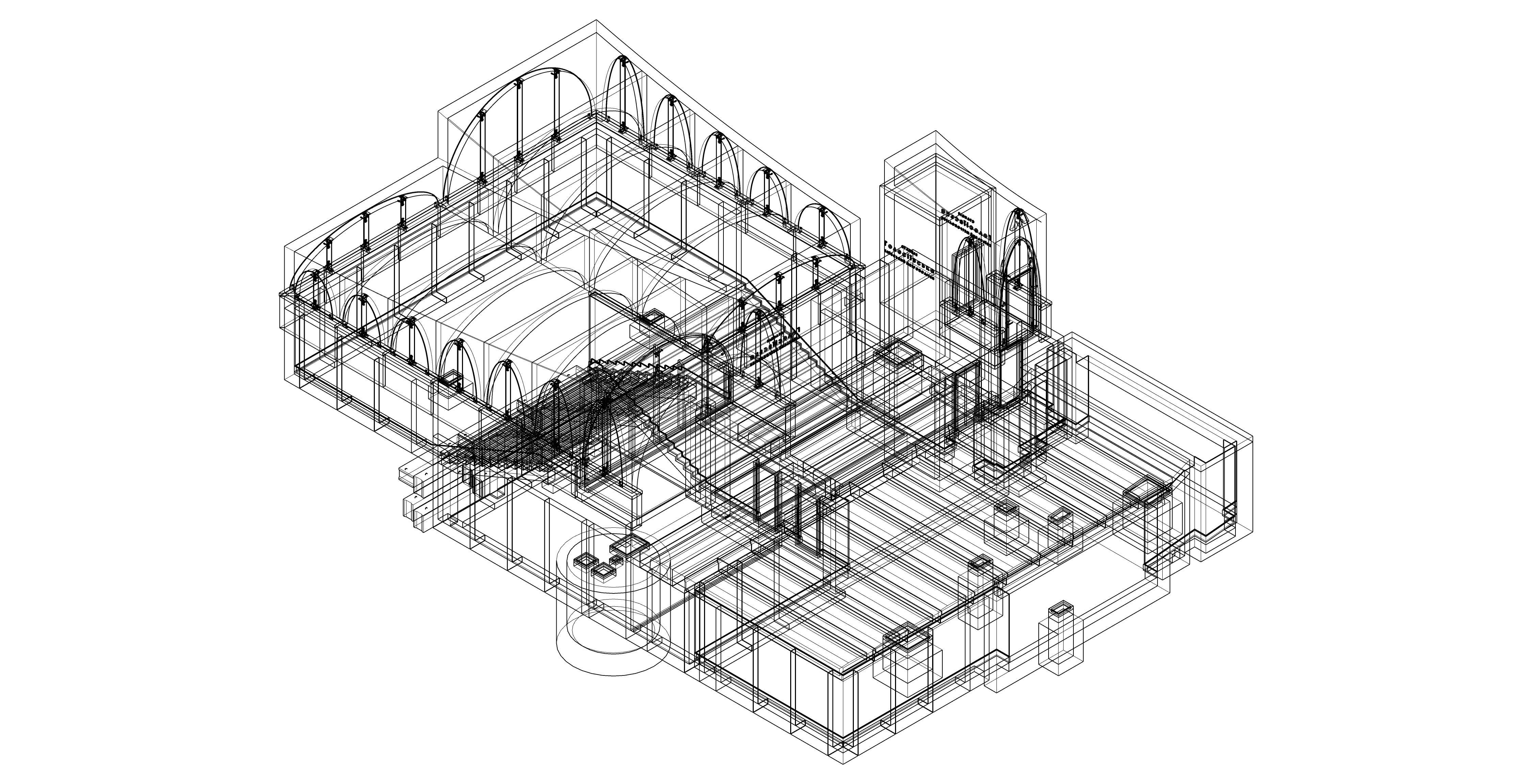Subway Station Entrance with Elevator in Kyiv 3D model_1