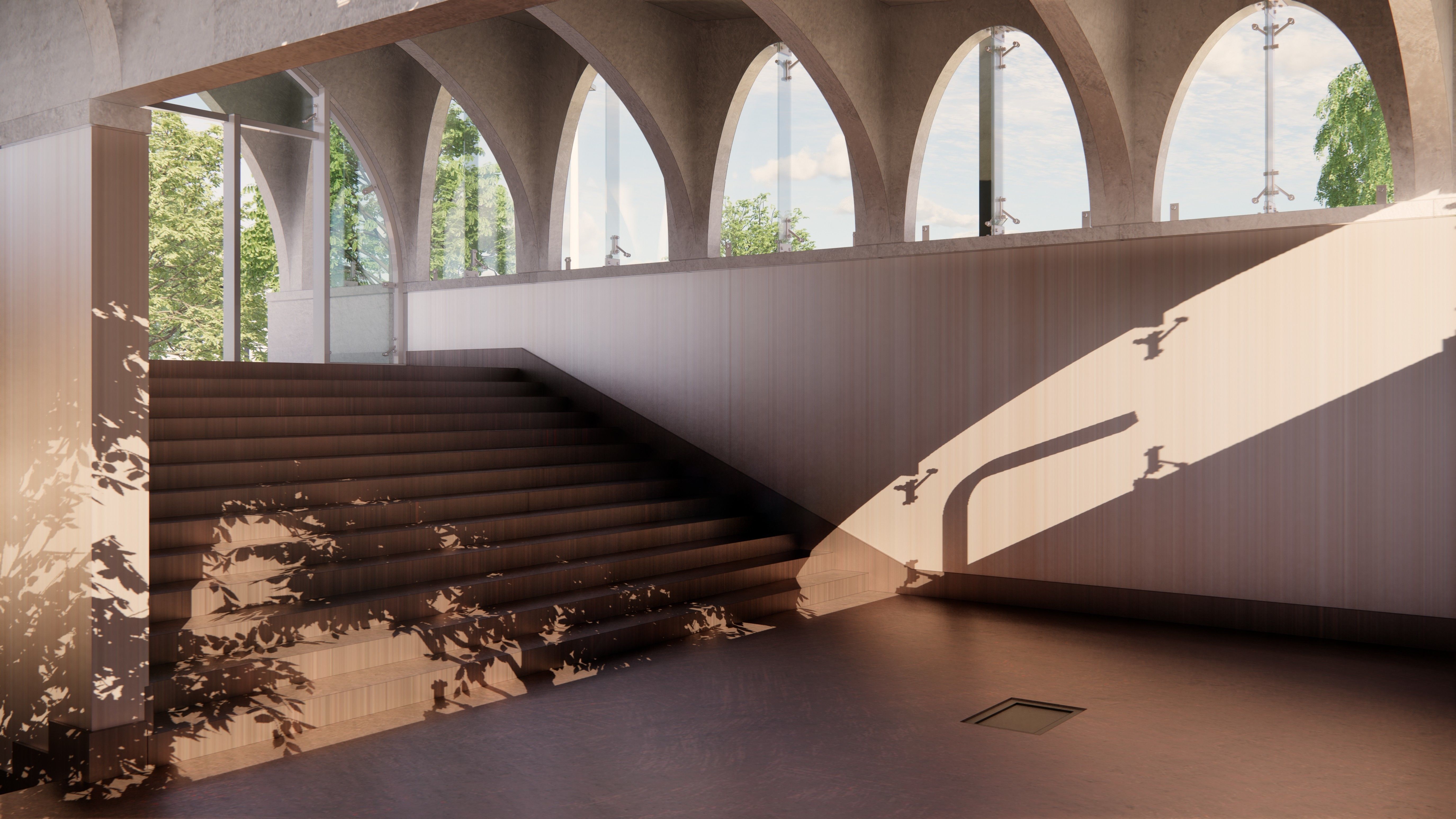 Subway Station Entrance with Elevator in Kyiv 3D model_12