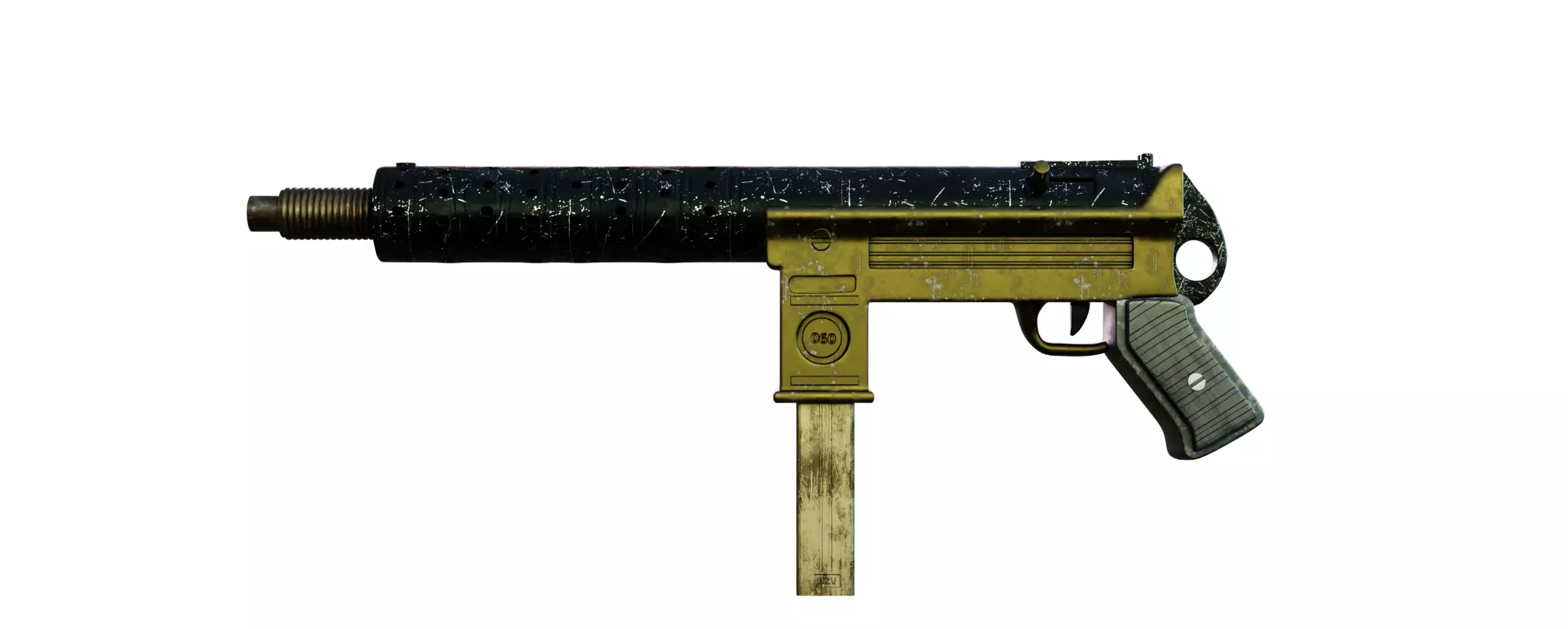 Scifi gun 01 3D model_0