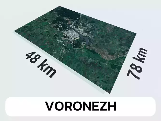 Voronezh Russia City Landscape 3D Model