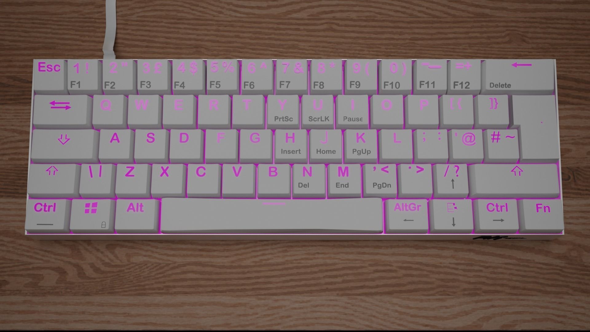 RK61 60 Wireless Mechanical Keyboard 3D model_2