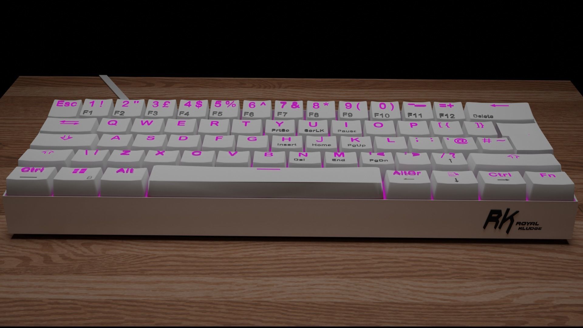 RK61 60 Wireless Mechanical Keyboard 3D model_1