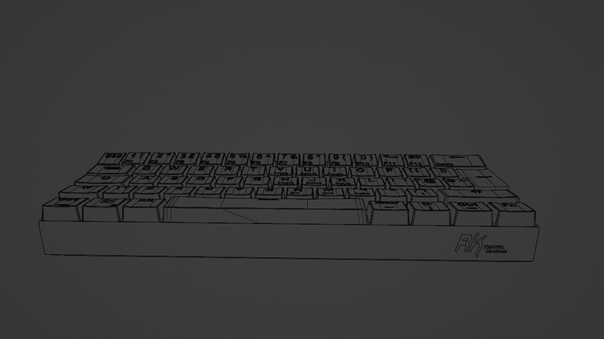 RK61 60 Wireless Mechanical Keyboard 3D model_5