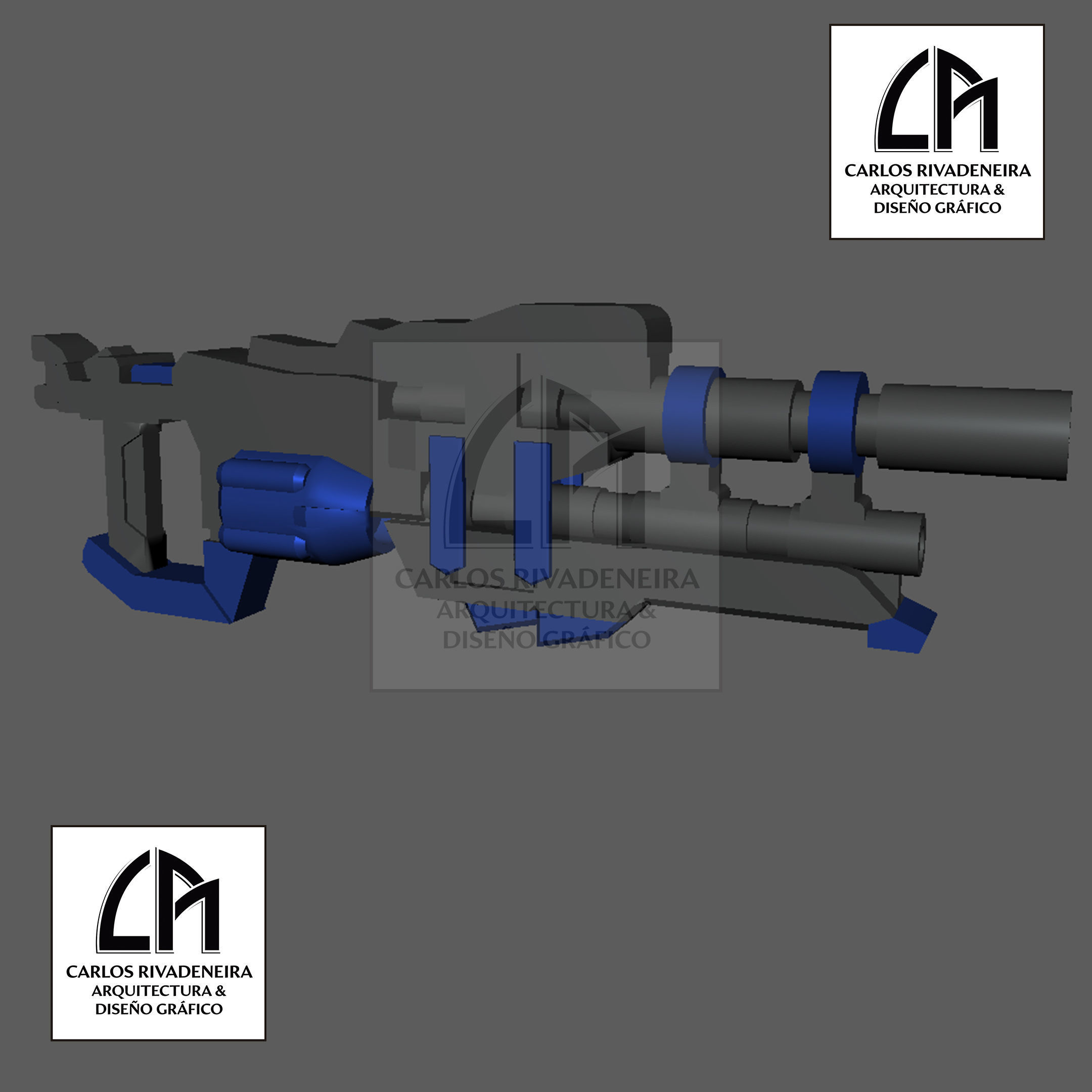 GUNDAM COMPLETE SET OF BLASTERS 3D print model_2