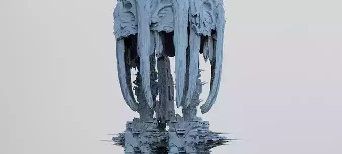 Sci Fi Starfish Pincer Claw Architecture 3 