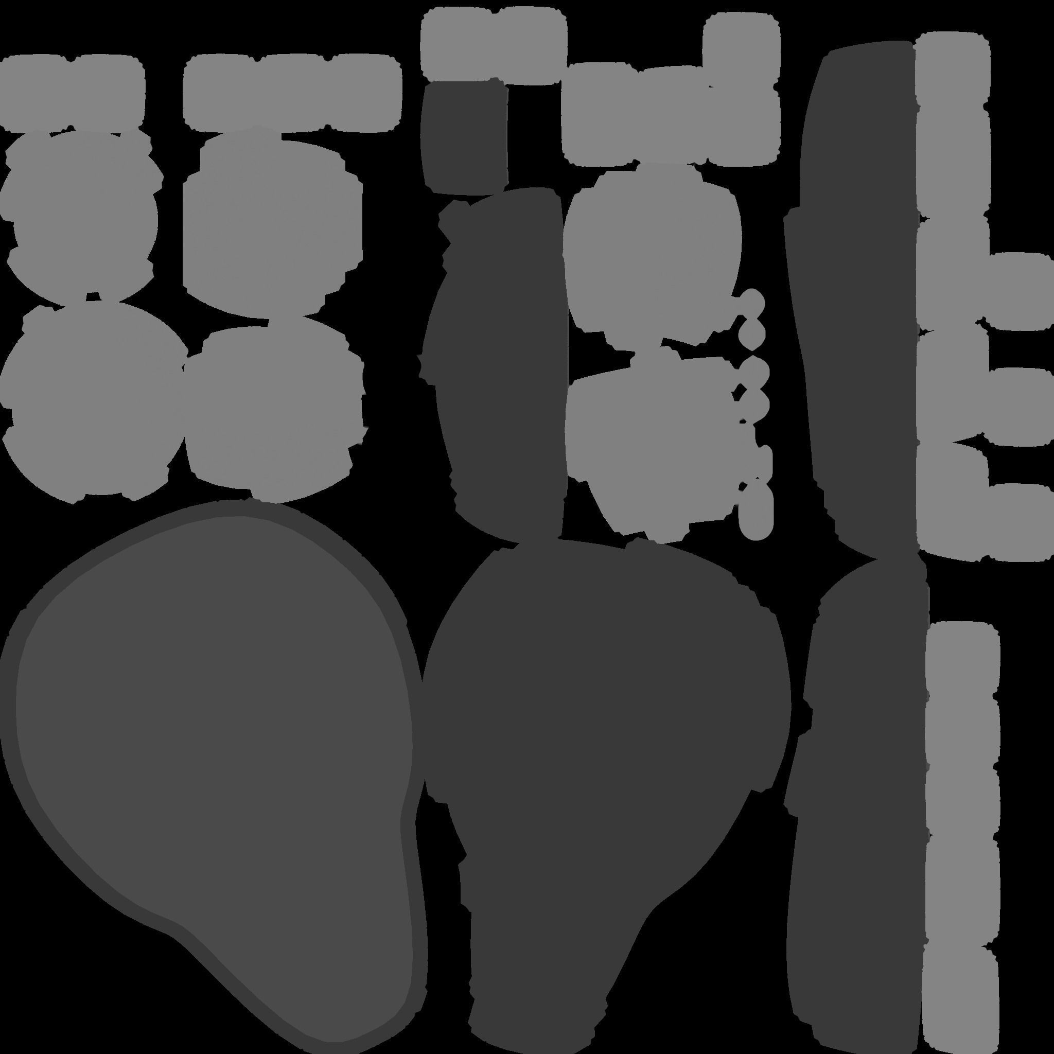 Avocado Boomerang Fu Low-poly 3D model_7