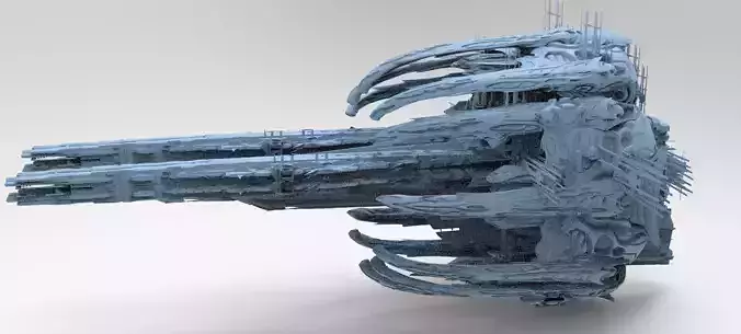 Sci Fi Wraith Claw City interceptor mega Structure 1