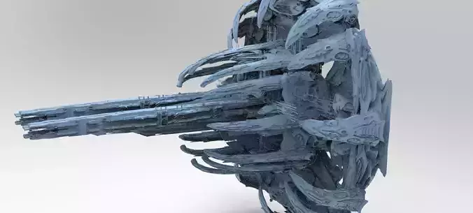 Sci Fi Wraith Claw City interceptor Hub 1