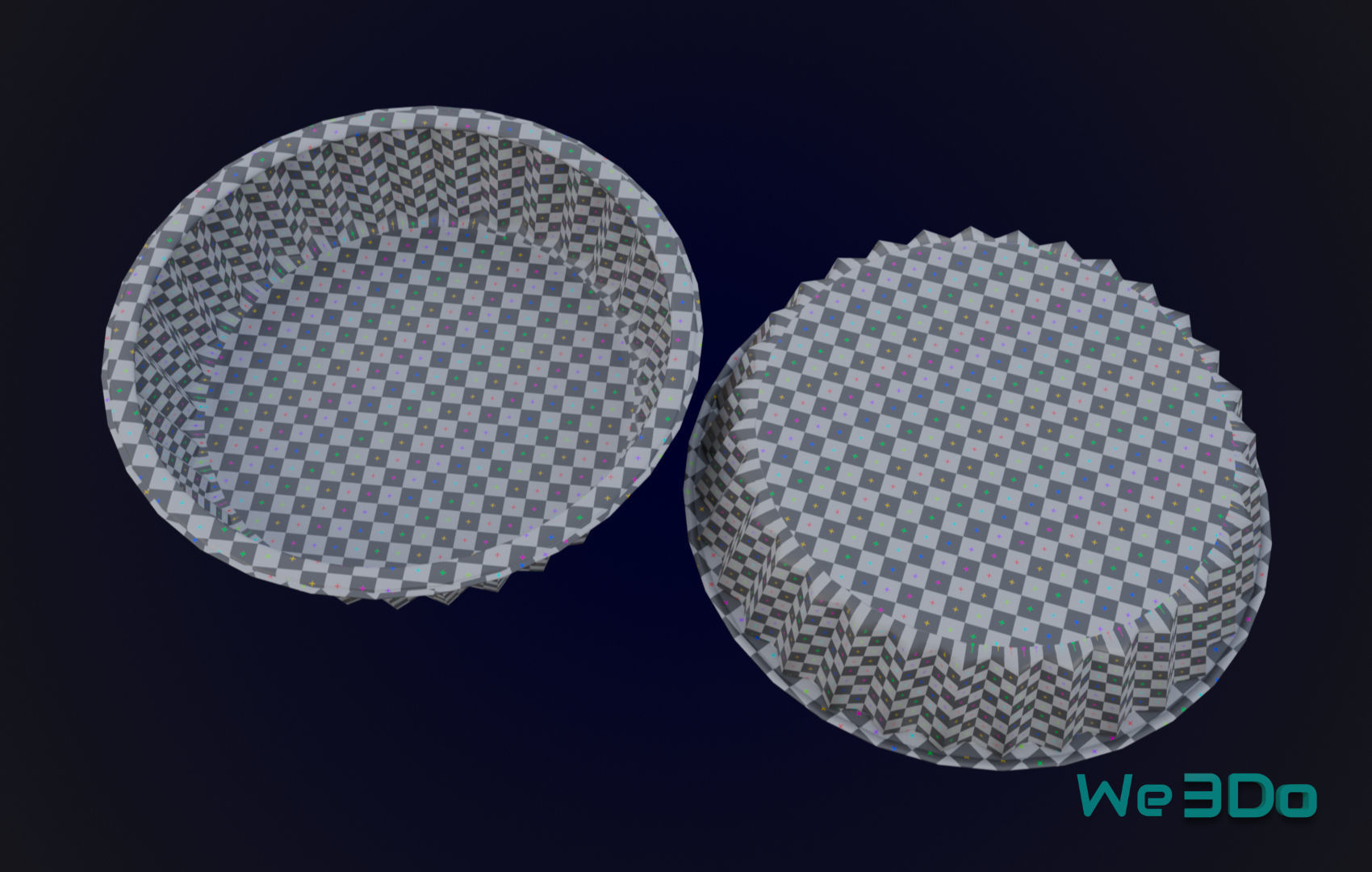 Round Aluminum Foil Lunch Box Low-poly 3D model_23