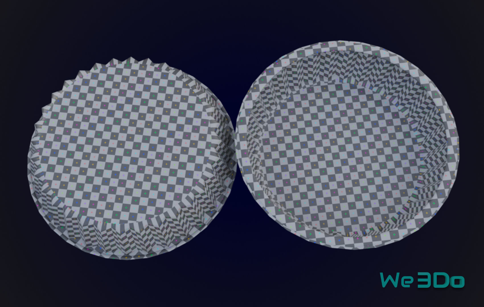 Round Aluminum Foil Lunch Box Low-poly 3D model_21