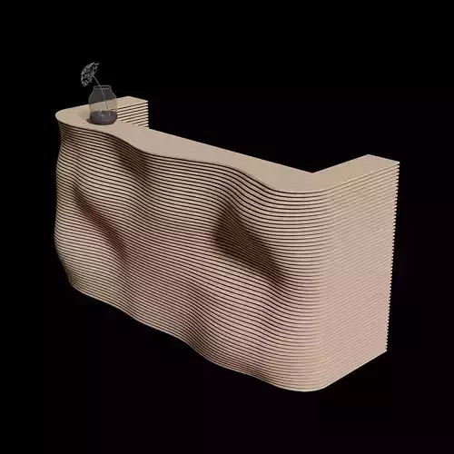 Puins Parametric Reception Counter  3D model