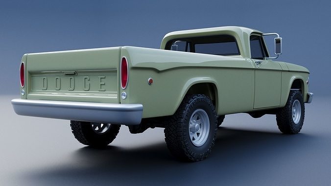 Dodge Power Wagon  W100 1969 3D print model 6