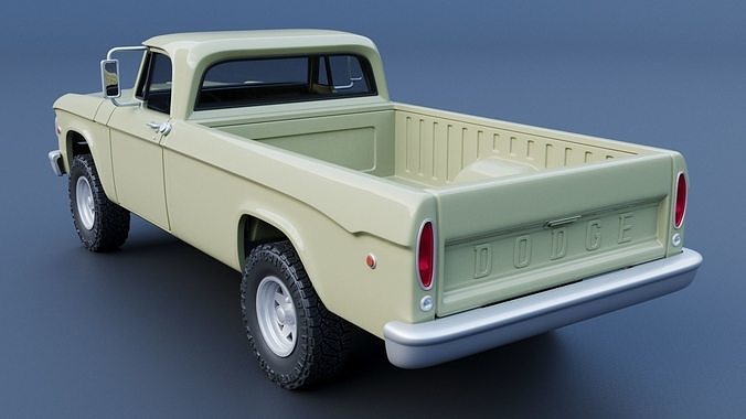 Dodge Power Wagon  W100 1969 3D print model 5