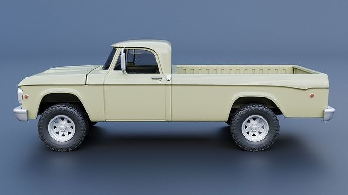 Dodge Power Wagon  W100 1969 3D print model 4
