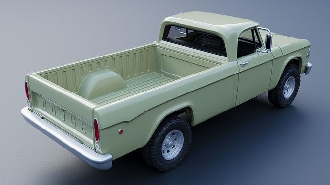 Dodge Power Wagon  W100 1969 3D print model 7