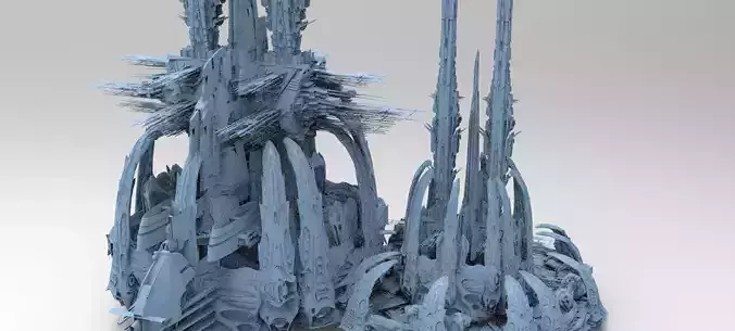 Sci Fi Wraith Claw City interceptor City Hub 2 models 