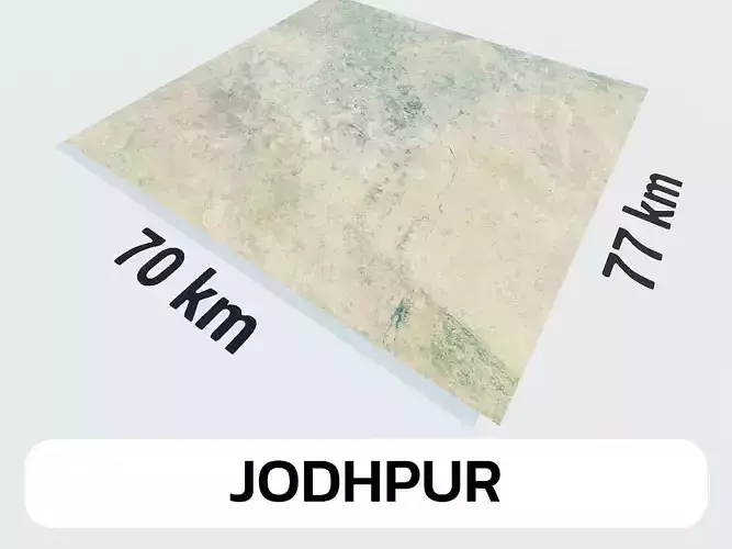Jodhpur India City Landscape 3D Model