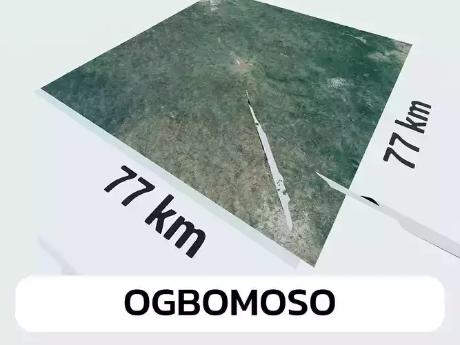 Ogbomoso Nigeria City Landscape 3D Model