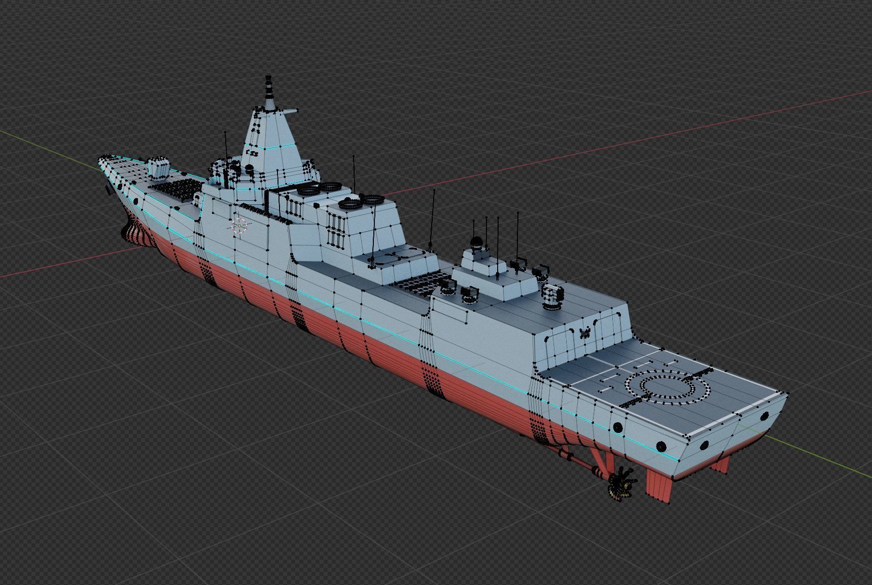 TYPE 055 DESTROYER MODEL visual data 4