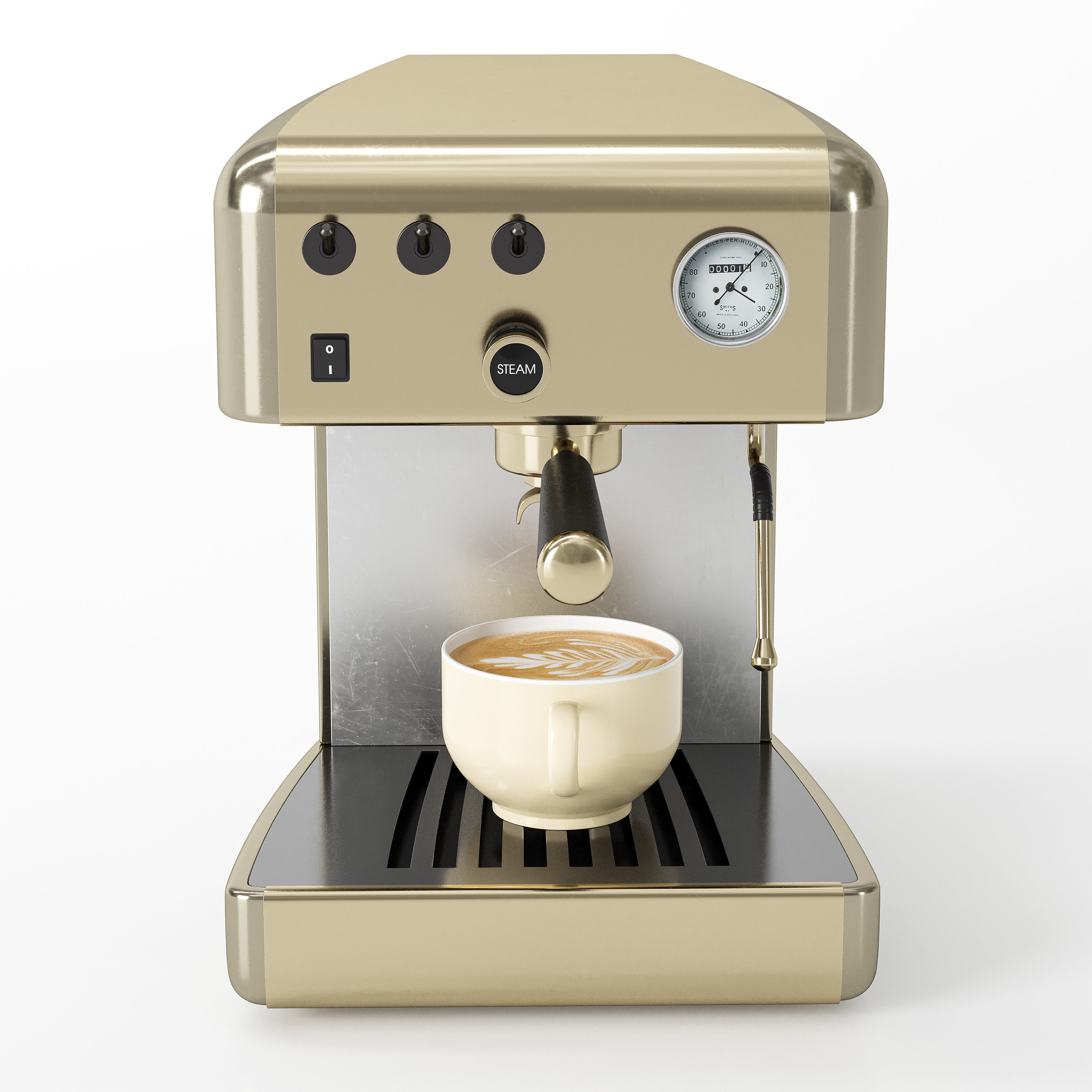 Espresso Coffee Machine 03 3D model_1