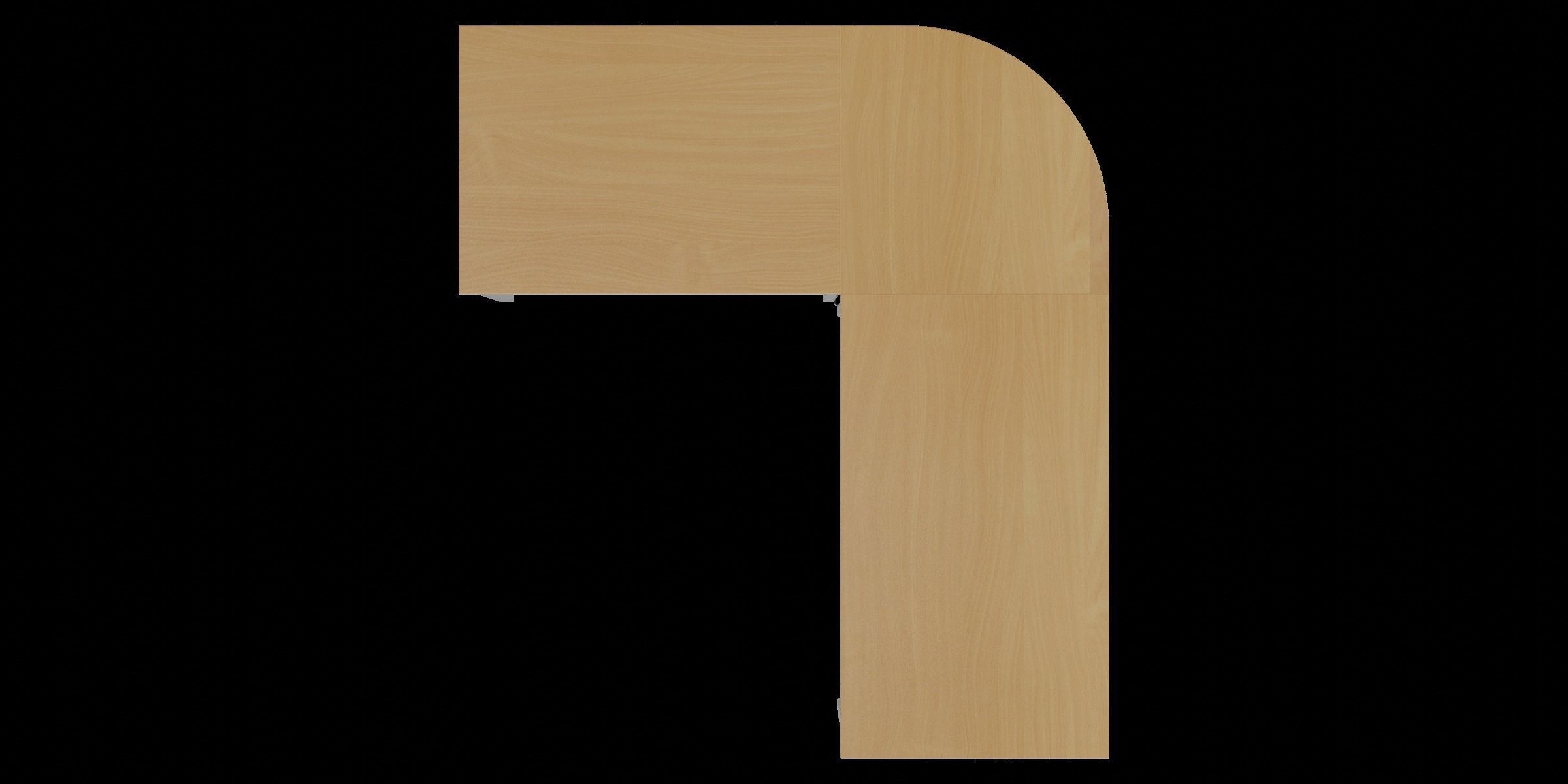 Multifunctional L Shaped Writing Desk 3D model_2