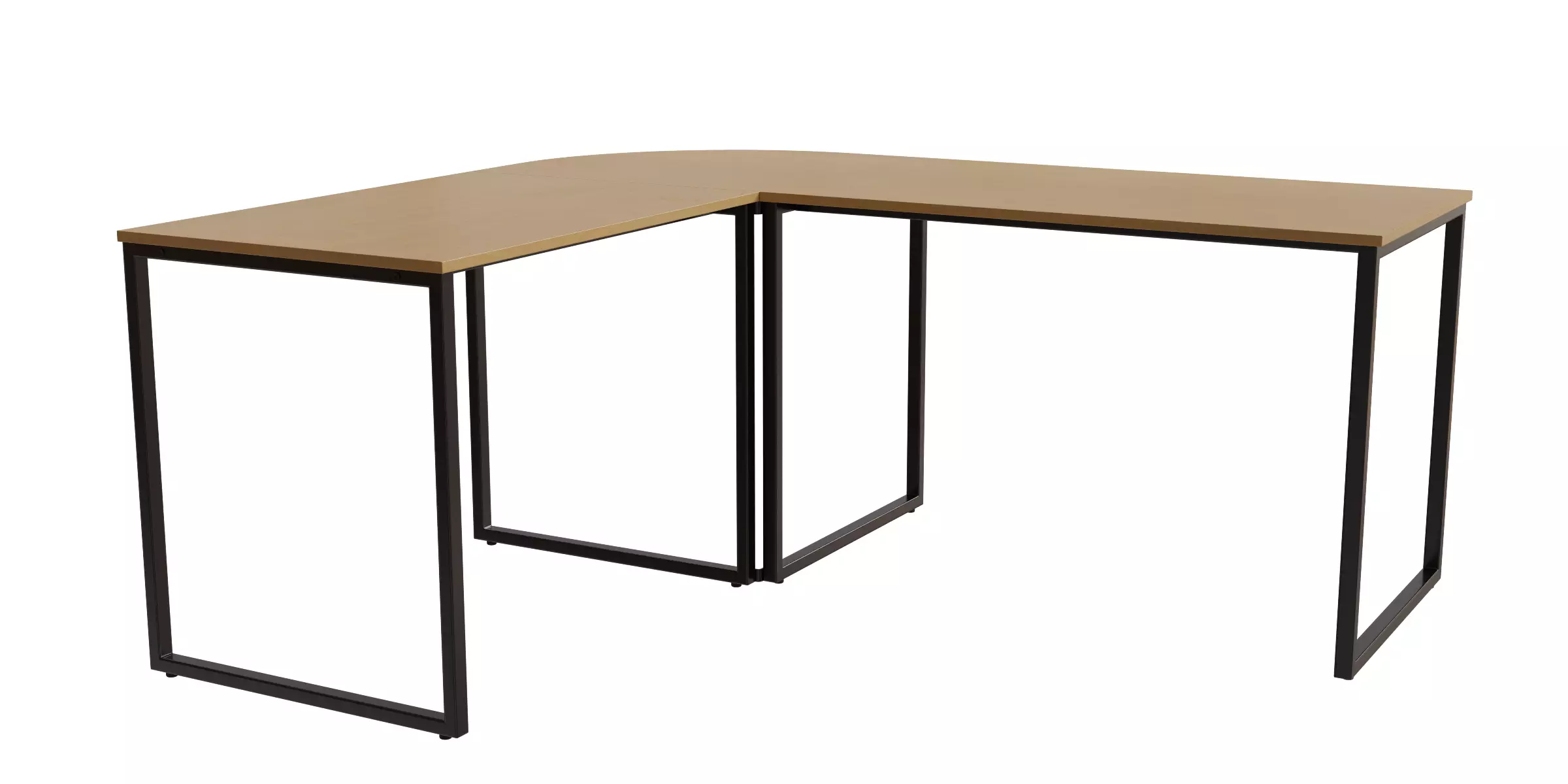 Multifunctional L Shaped Writing Desk 3D model_0