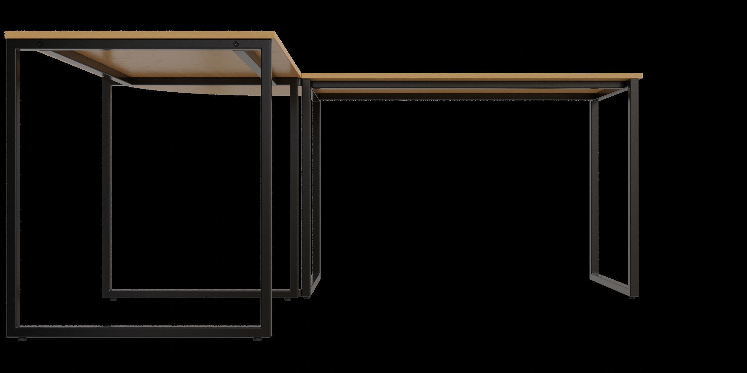 Multifunctional L Shaped Writing Desk 3D model_5