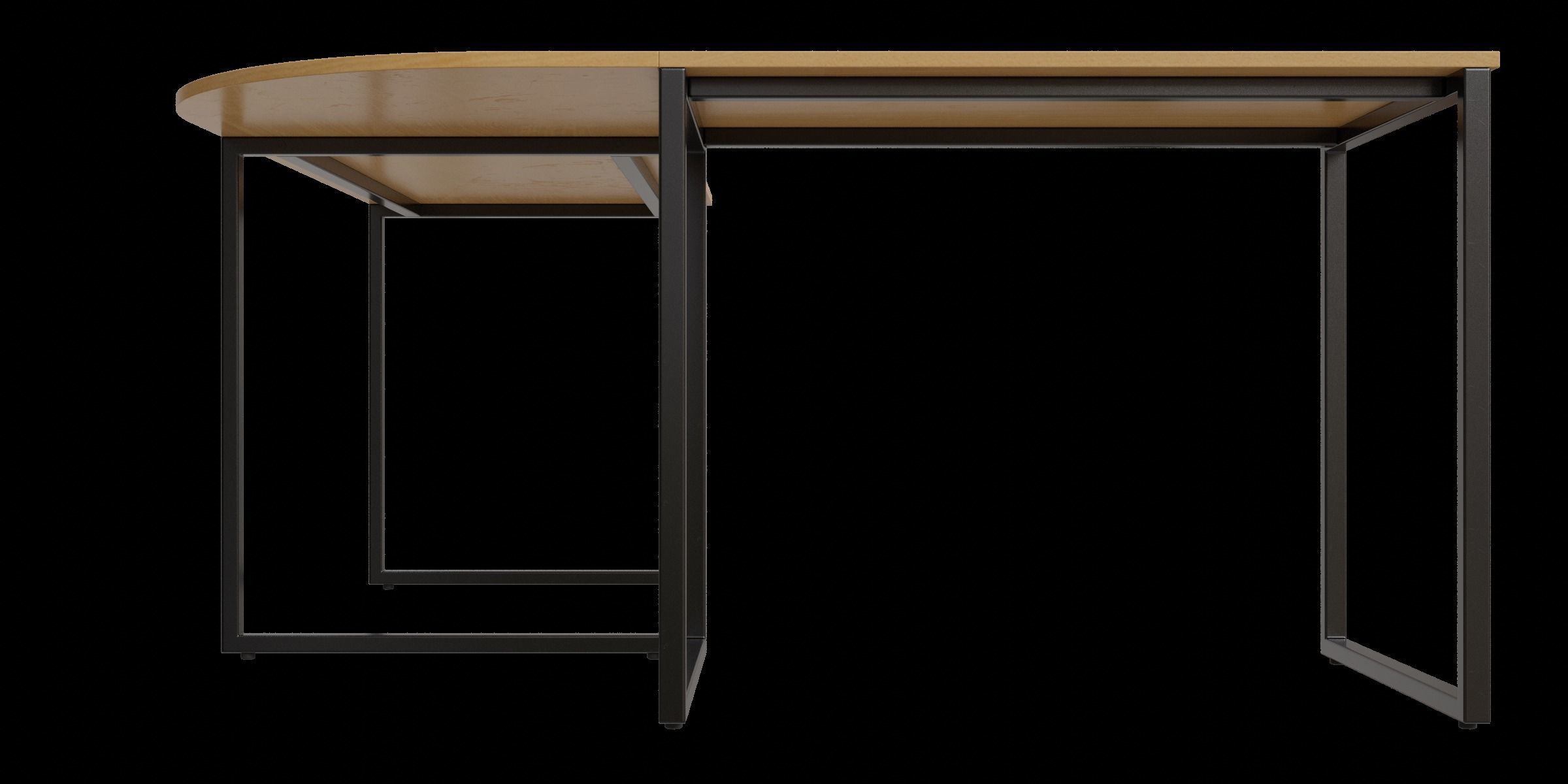 Multifunctional L Shaped Writing Desk 3D model_6