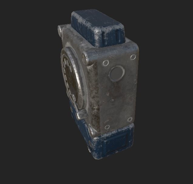 Old Public Phone Low-poly 3D model_2