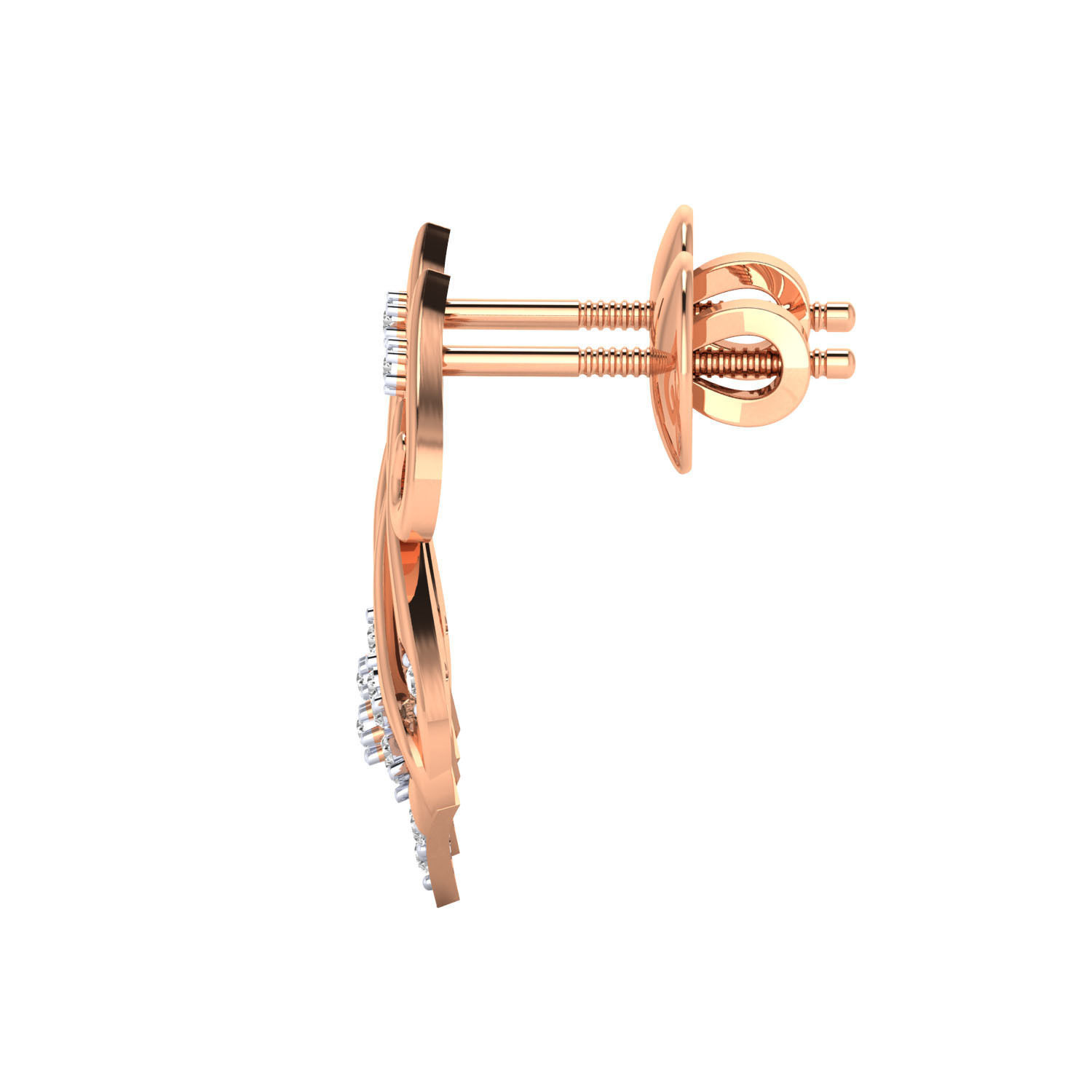 Women Earrings STL JCD OBJ FBX Renders Details 3D print model_2