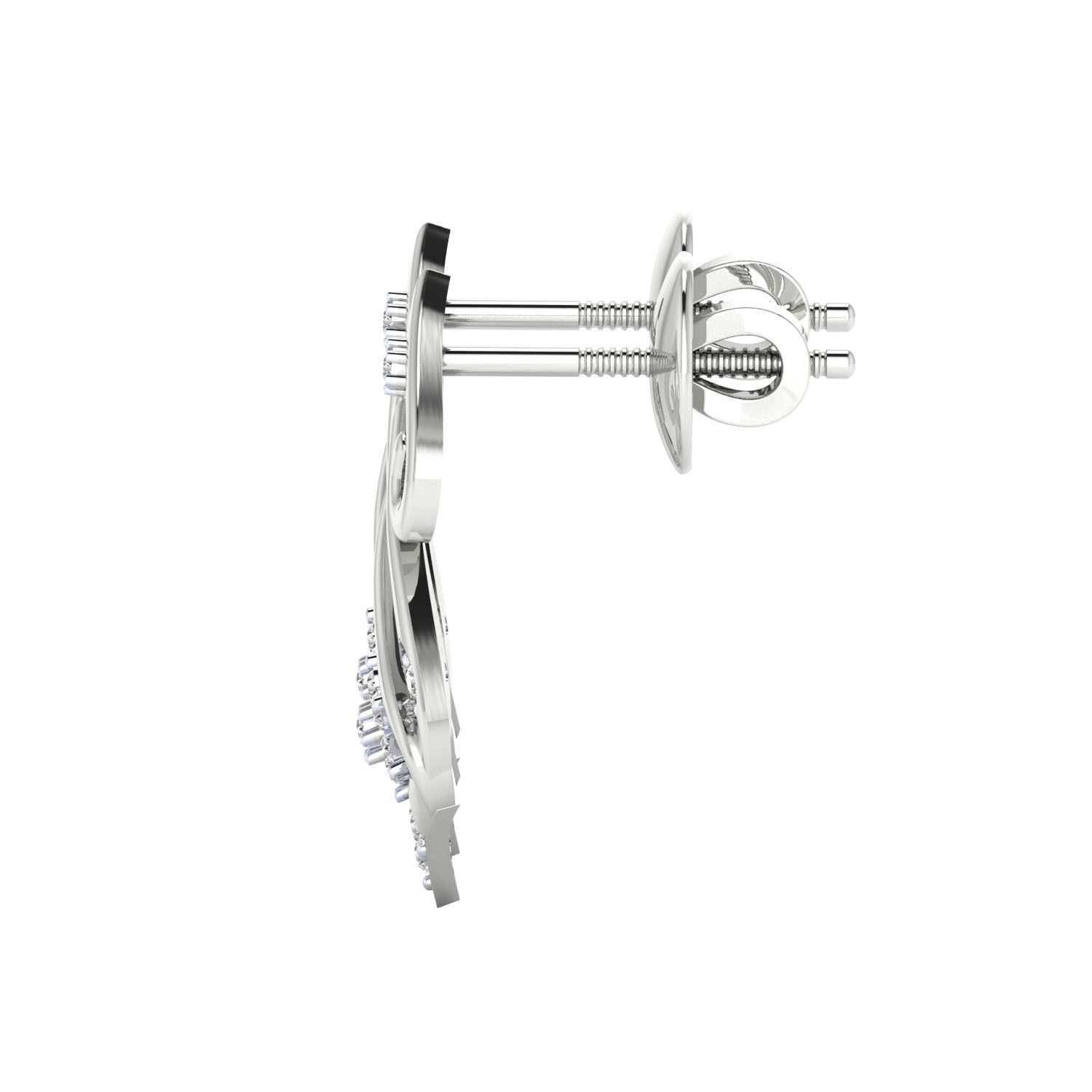 Women Earrings STL JCD OBJ FBX Renders Details 3D print model_6