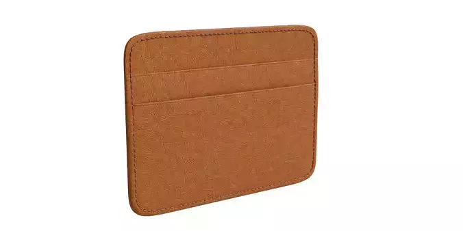 Mini Orange Leather Wallet
