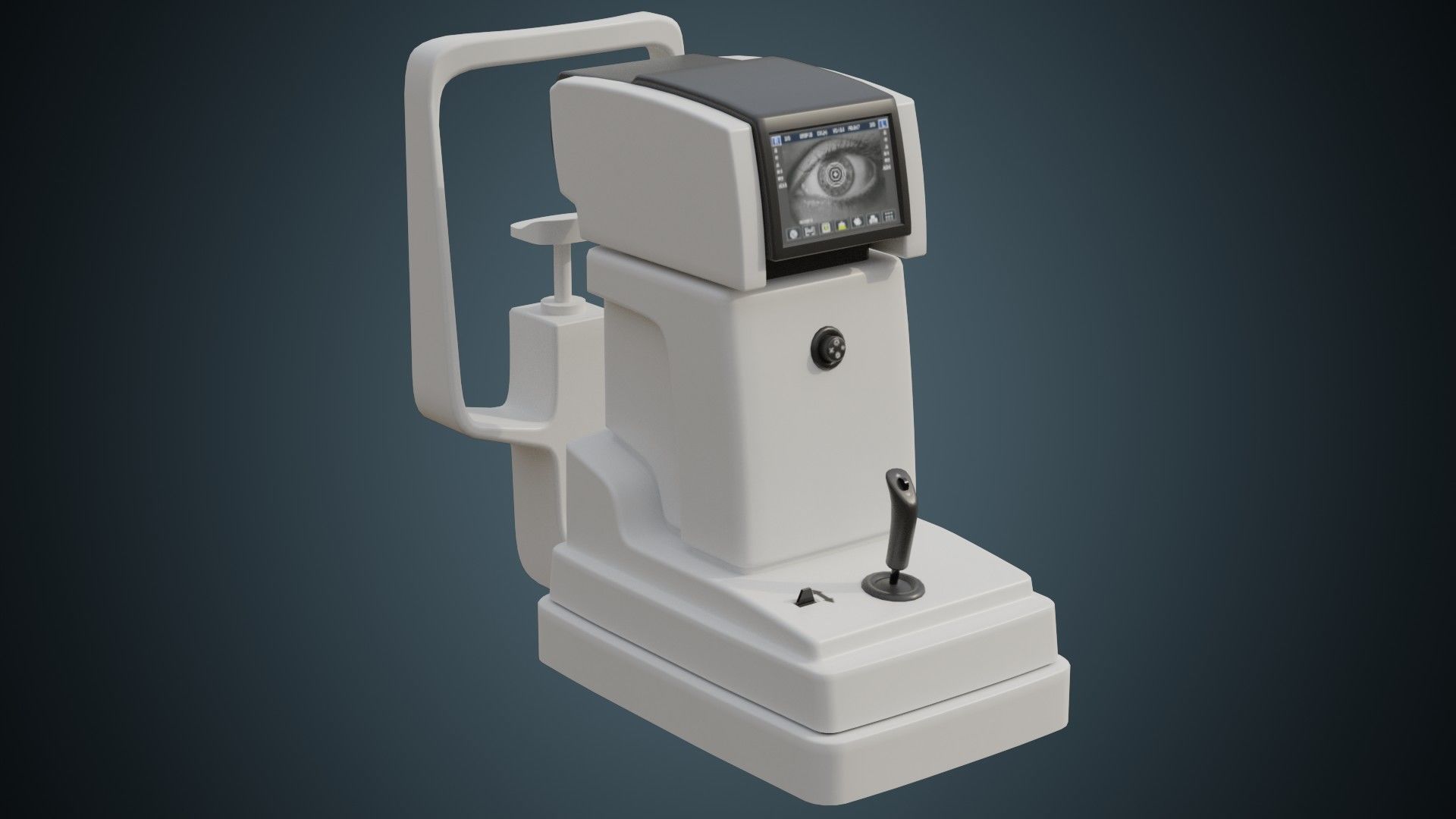 Keratometer 1A Low-poly 3D model_1