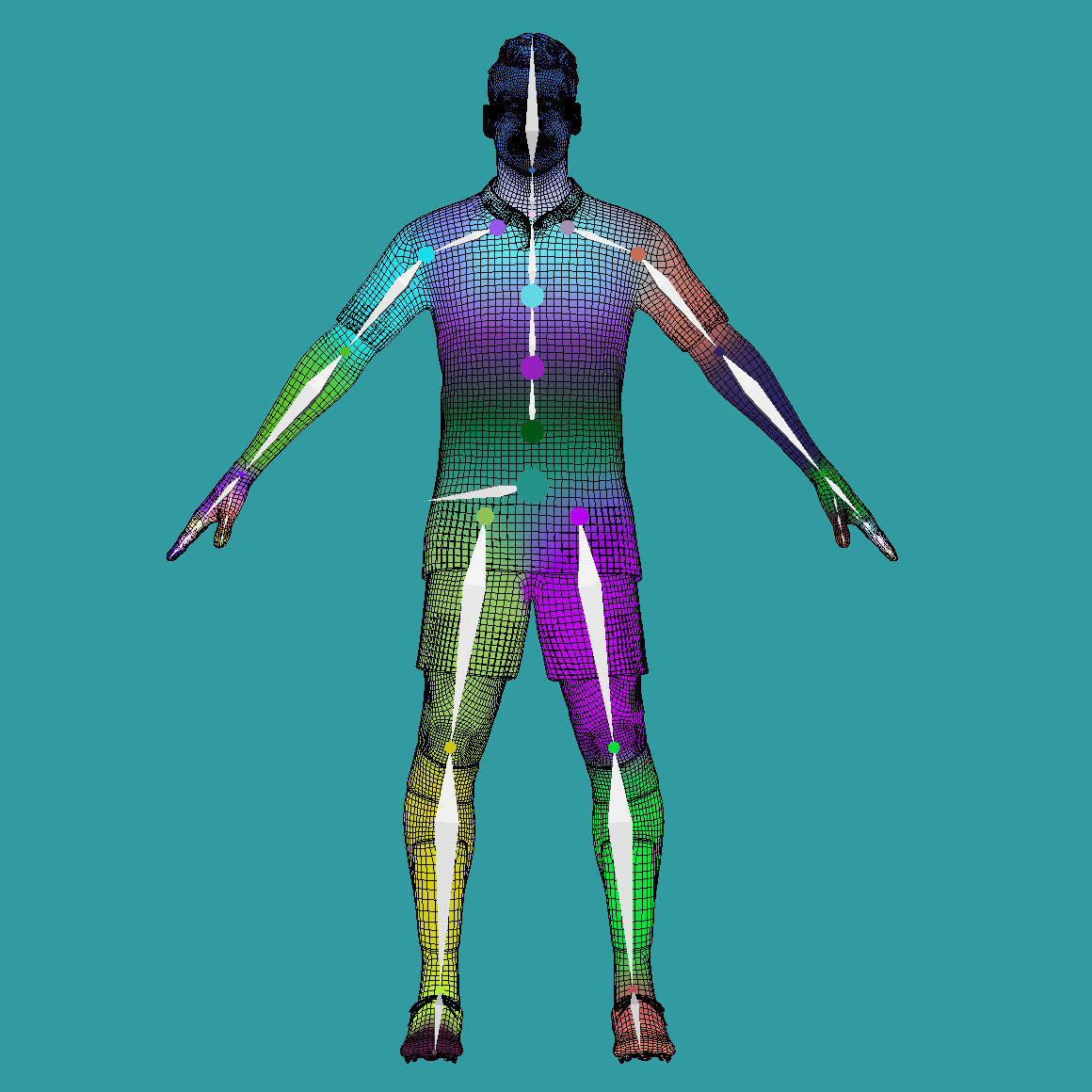 3D Rigged Jordan Poole Golden State Warriors NBA 3D model_4