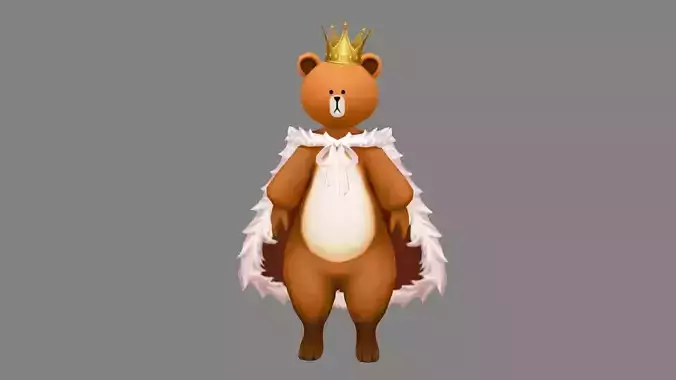 Cartoon Bear King costume - cosplay