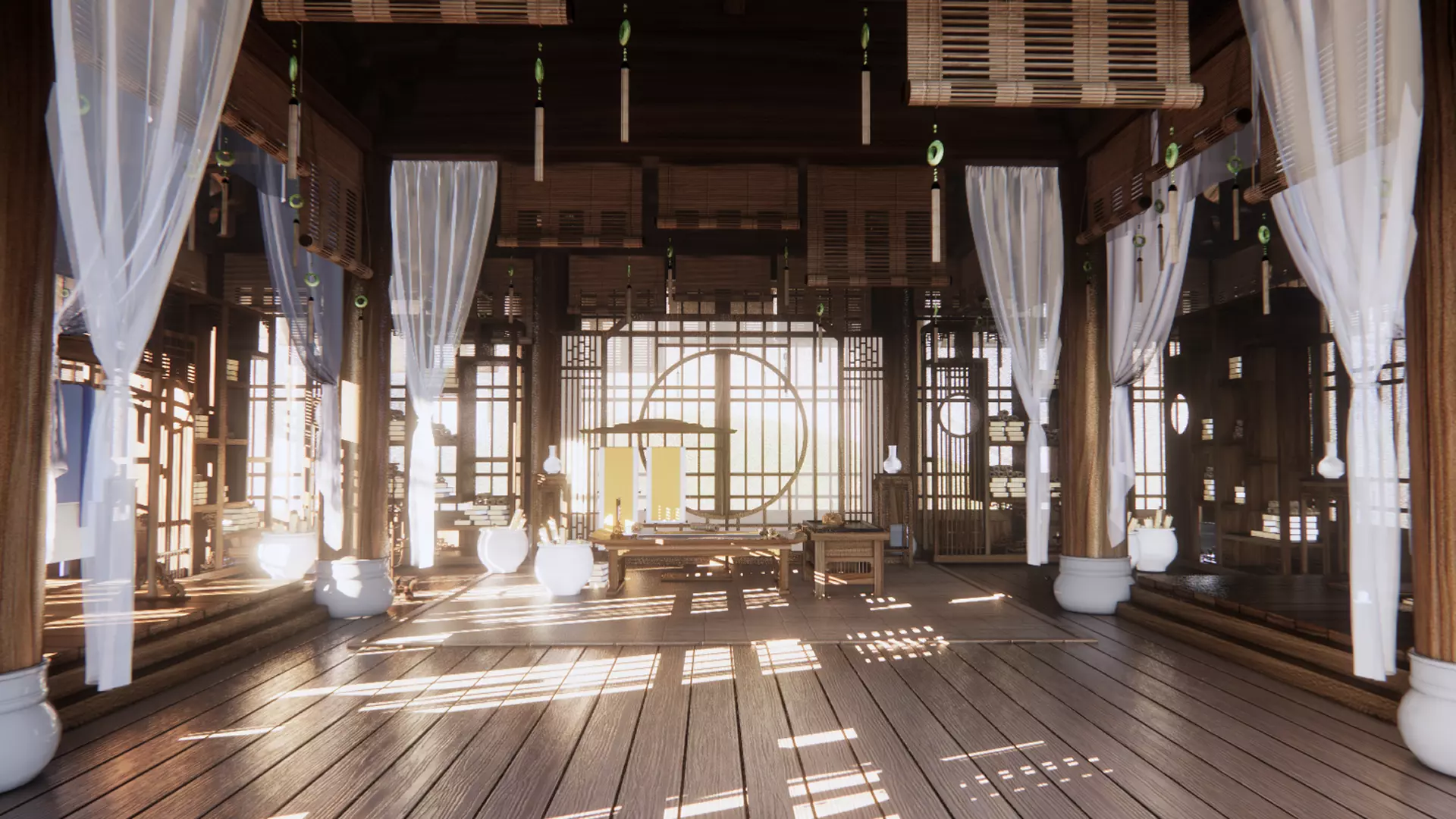 3D The academy in the bamboo forest model 3D model_0