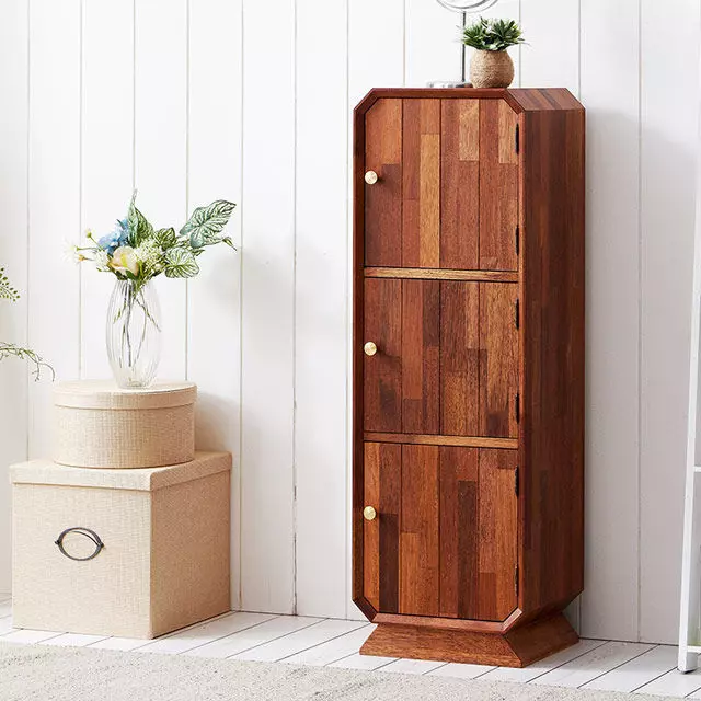 Honeycomb M 3-tier storage cabinet 3D model_0