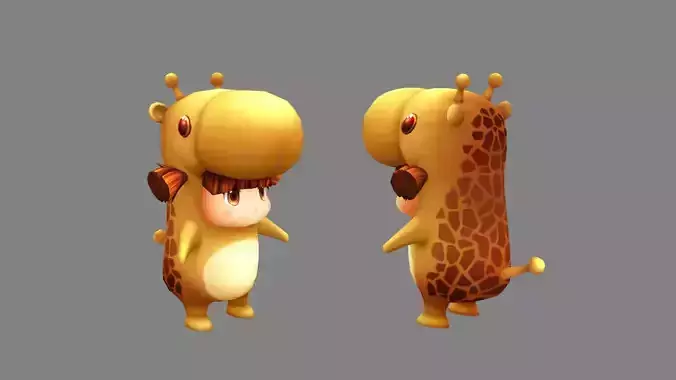 Cartoon giraffe costume - girl