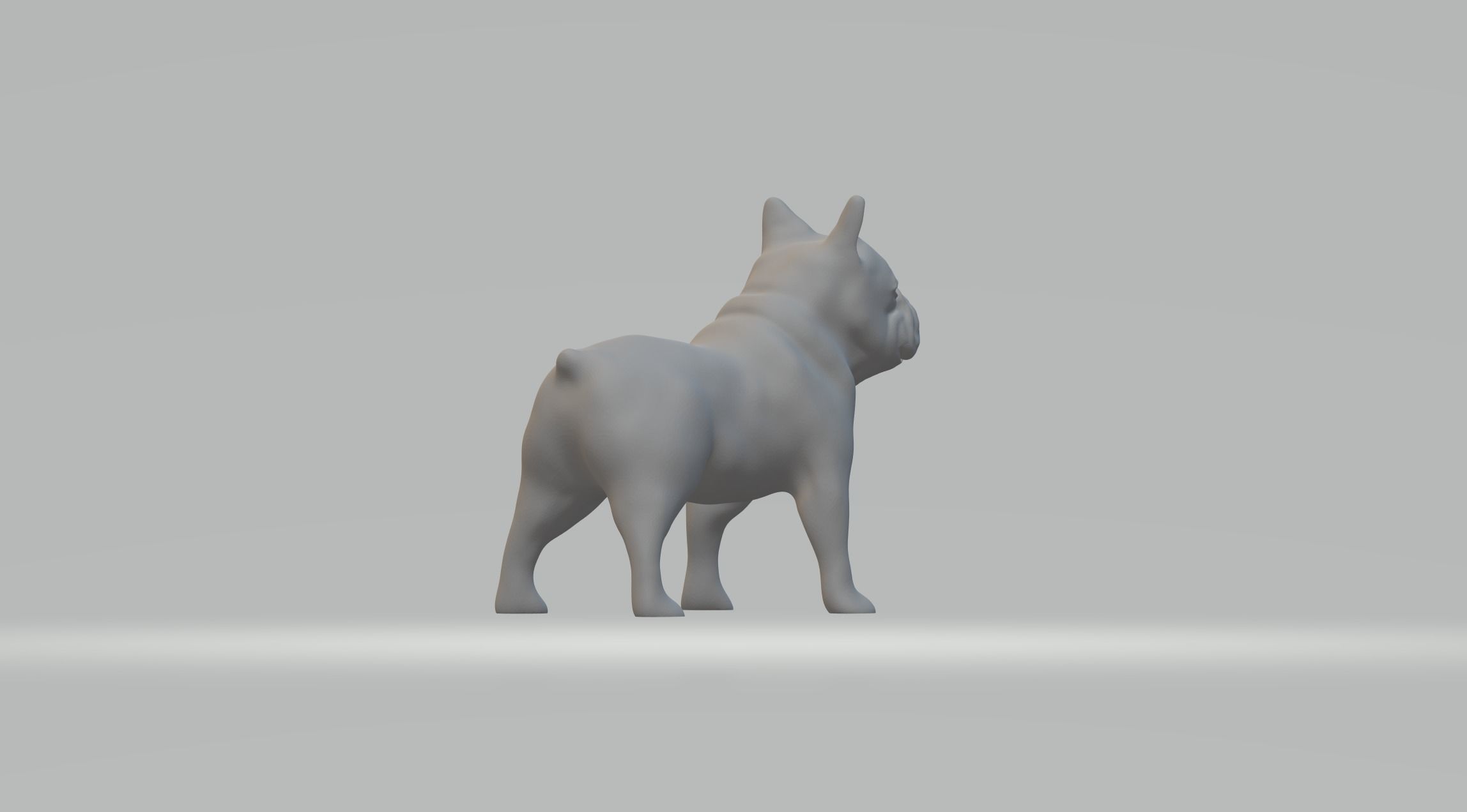 Bulldog french 3D print model_3