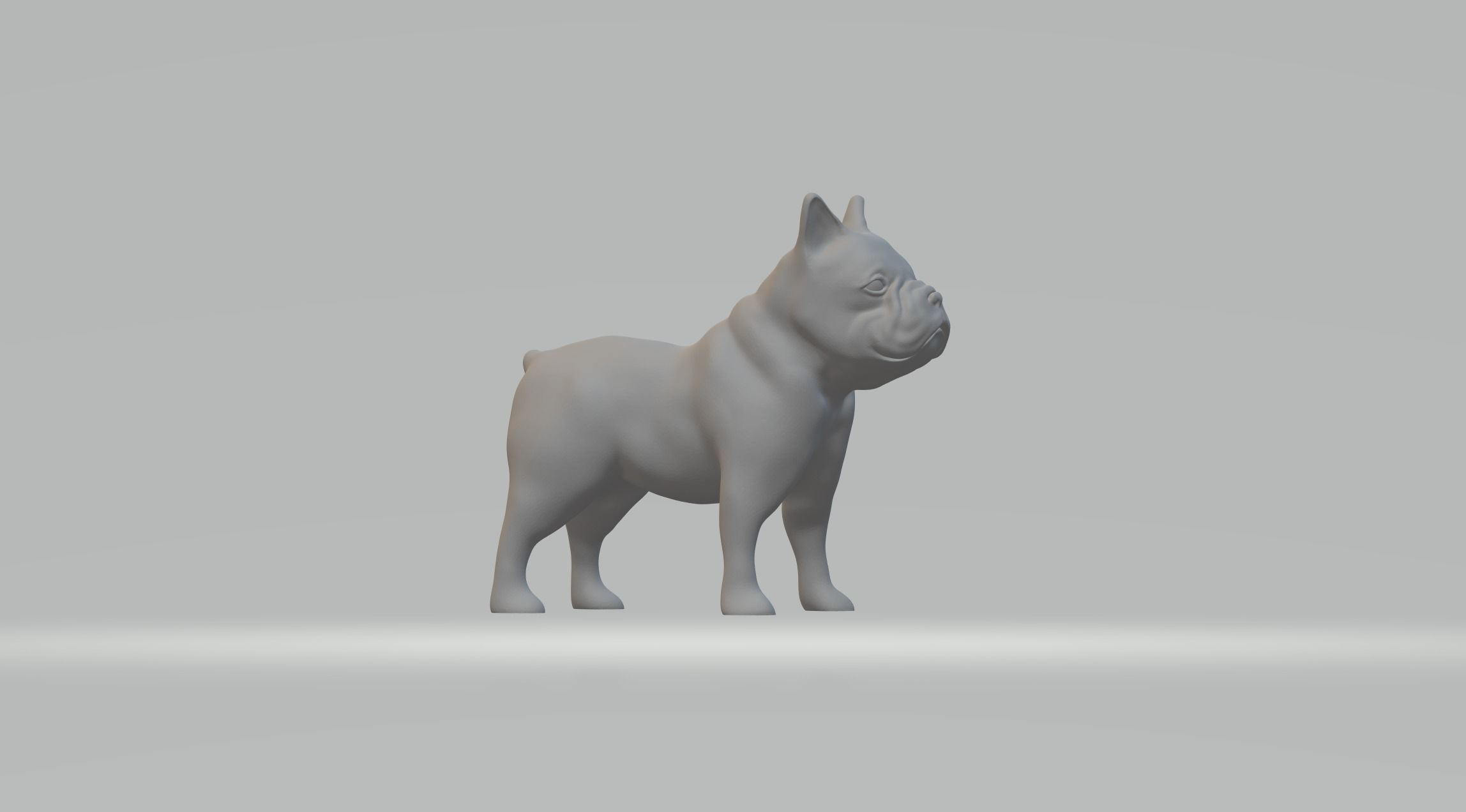 Bulldog french 3D print model_4