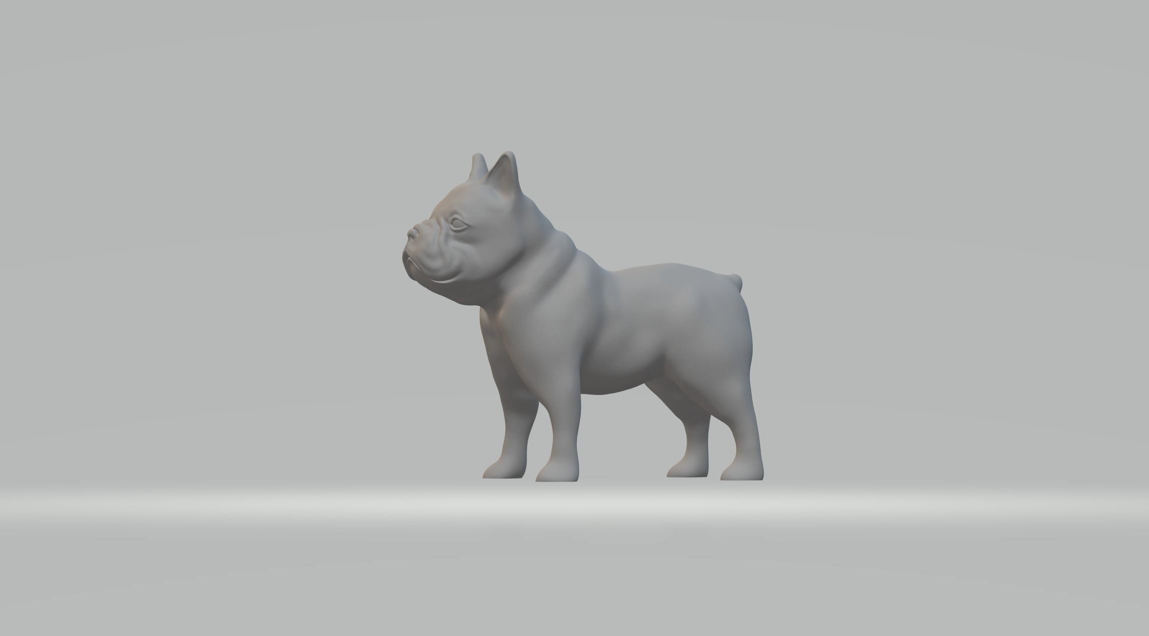 Bulldog french 3D print model_1