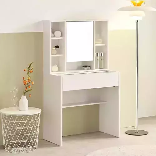 Emily 600 multi-storage mini dressing table