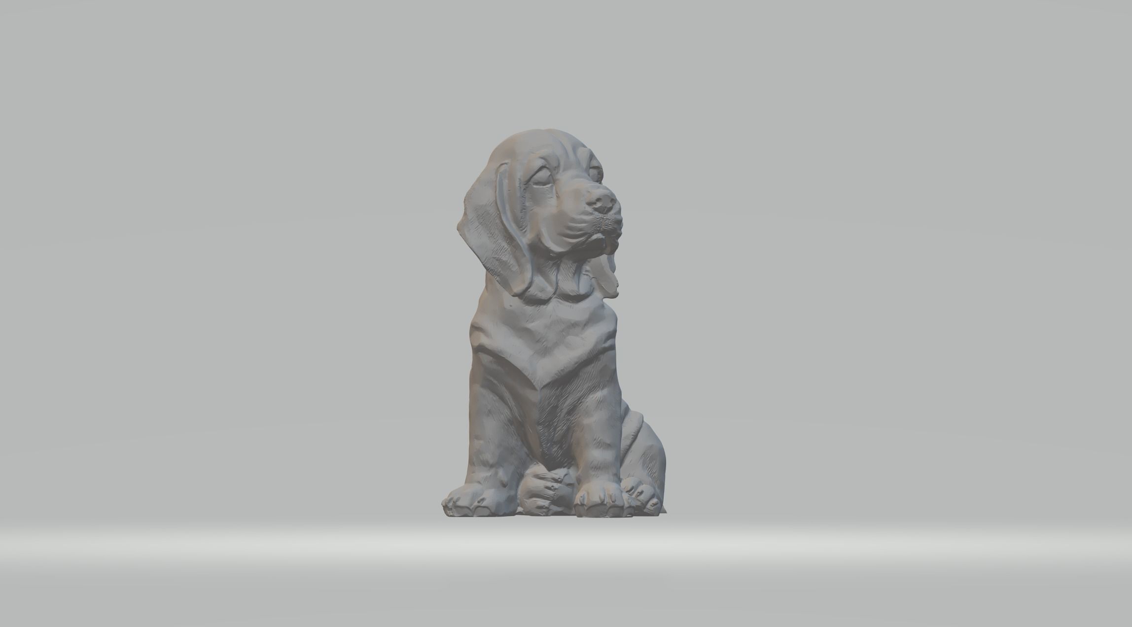 Basset Hound Dog 3D print model_4