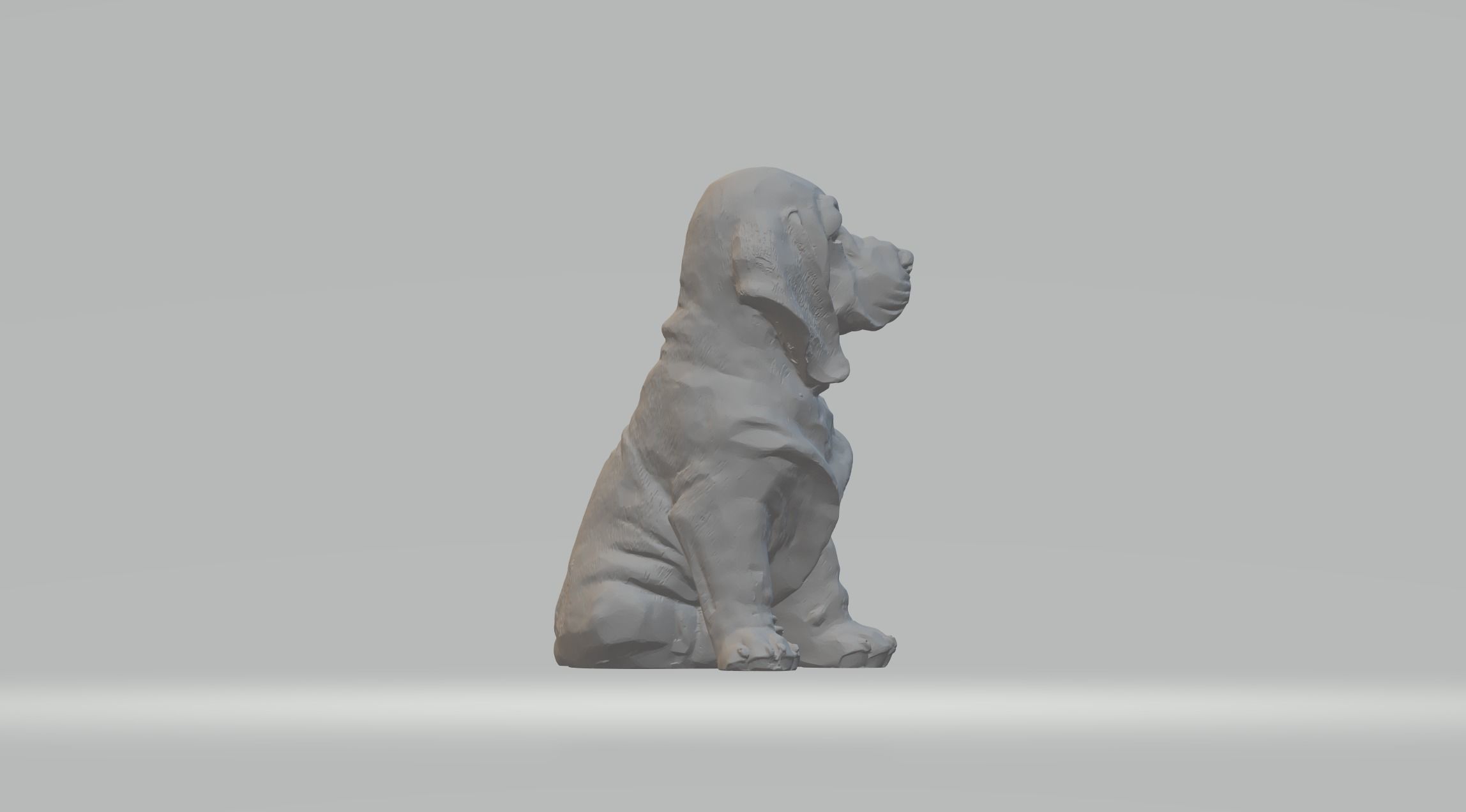 Basset Hound Dog 3D print model_3