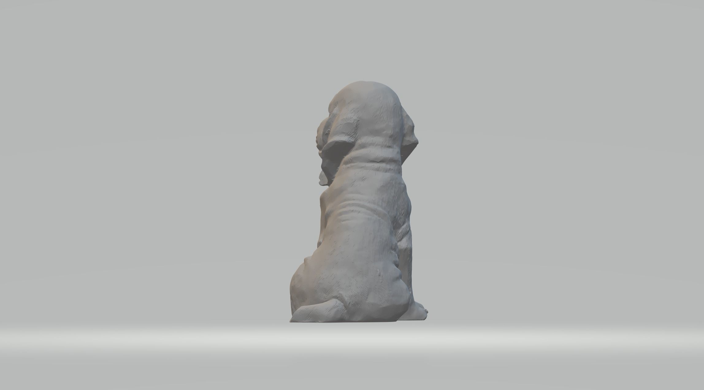 Basset Hound Dog 3D print model_2