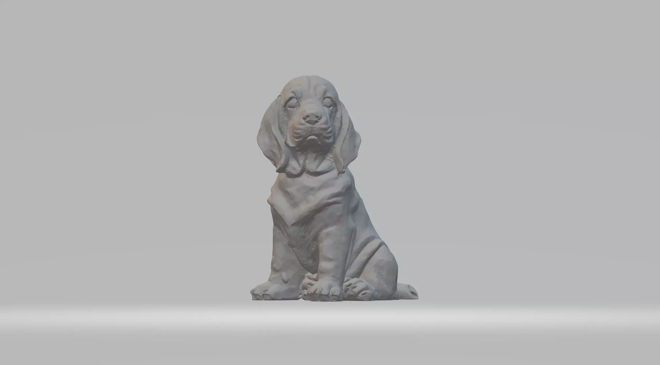 Basset Hound Dog 3D print model_0