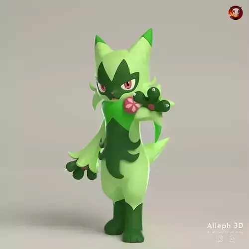Pokemon floragato 3D print model