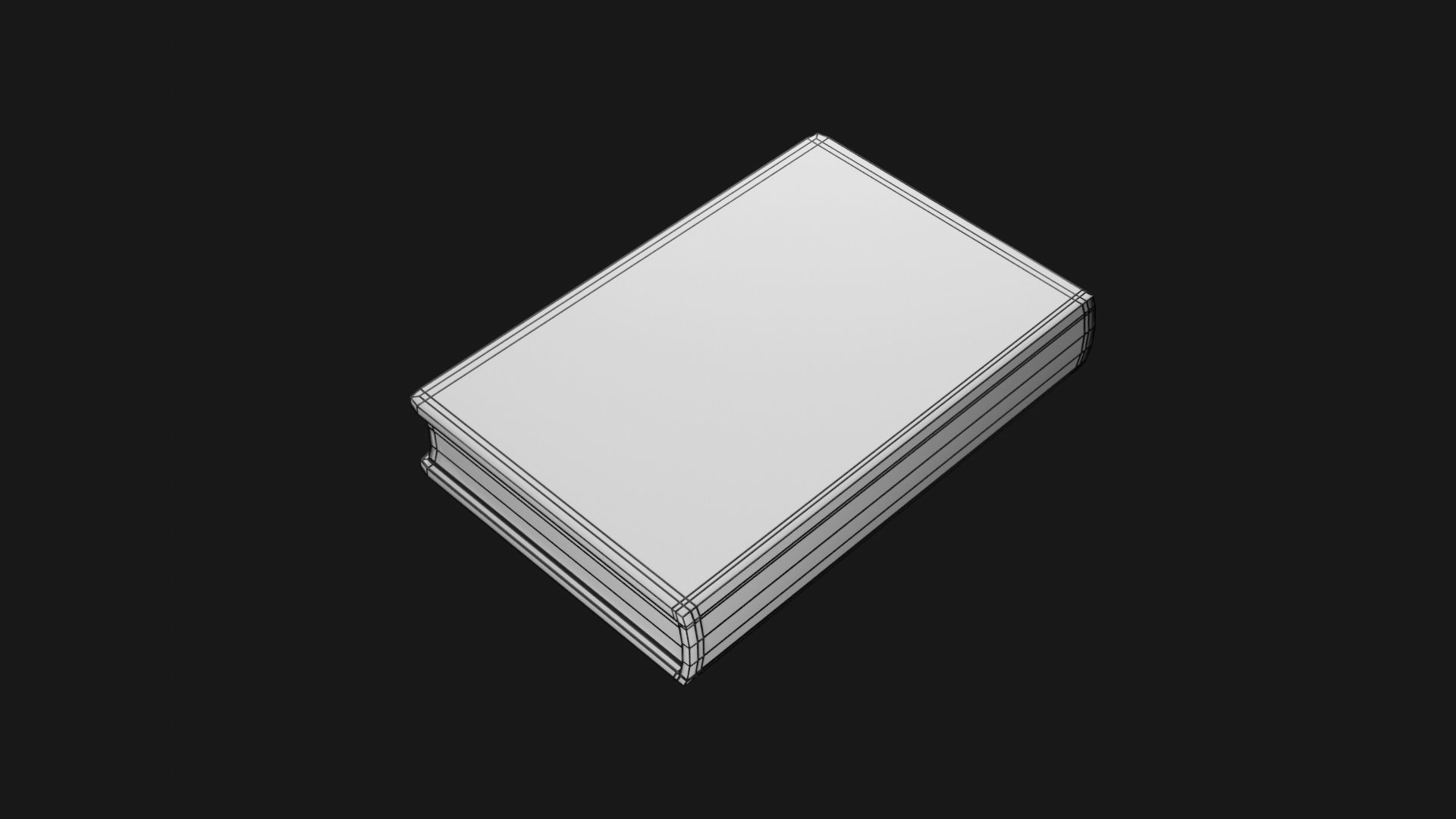 Book Model BM01 Low-poly 3D model_7