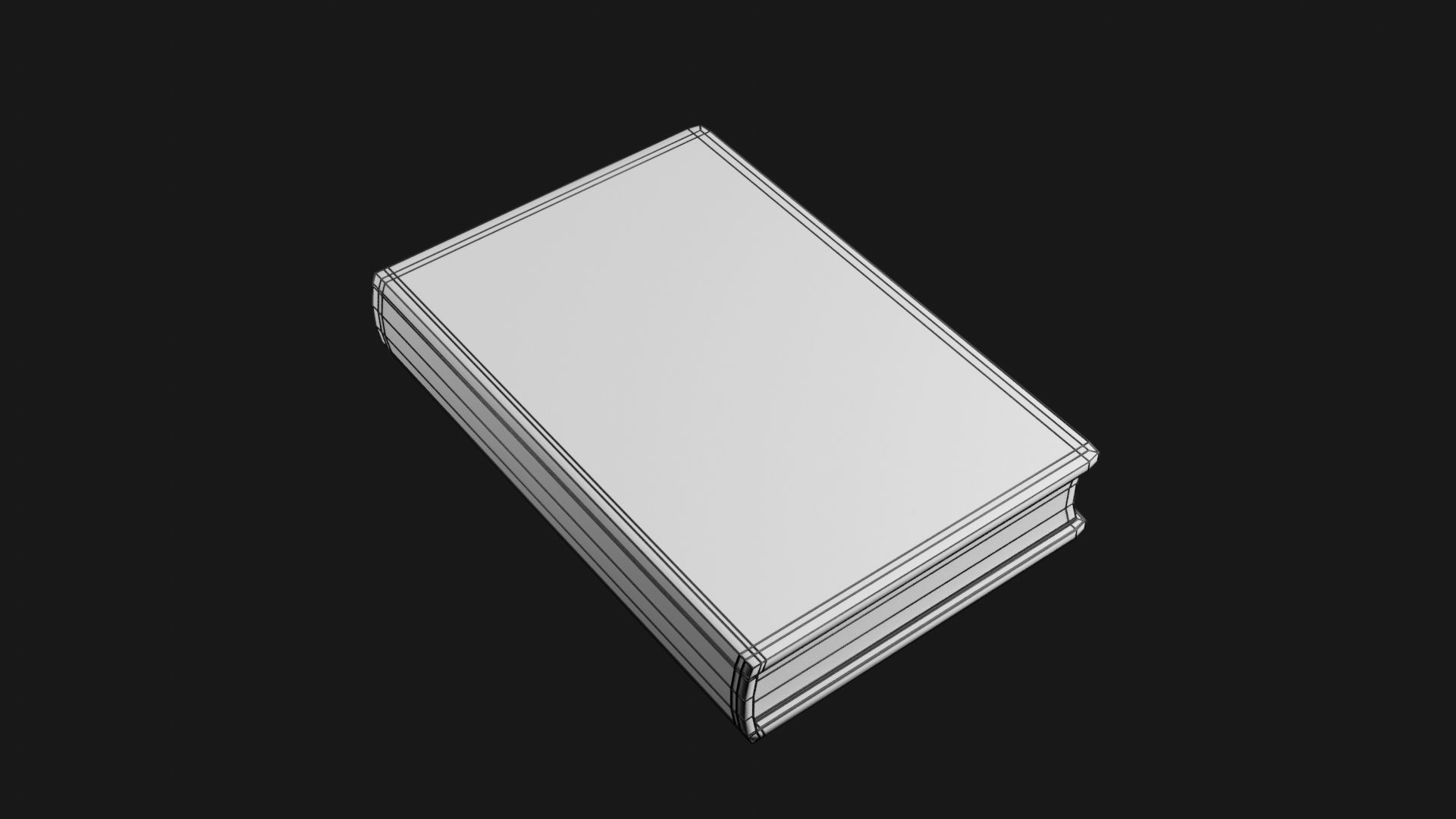 Book Model BM01 Low-poly 3D model_5