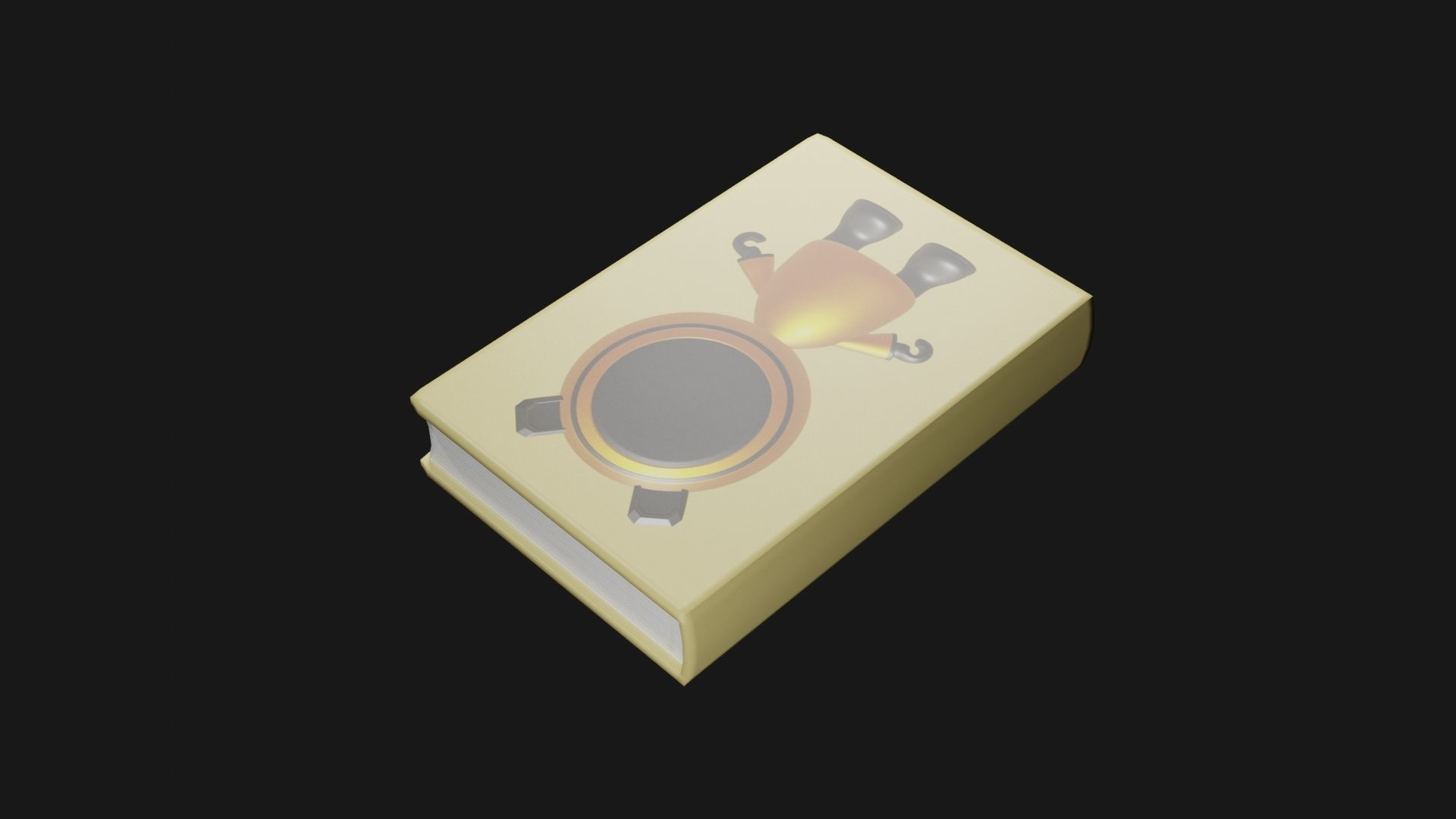 Book Model BM01 Low-poly 3D model_4